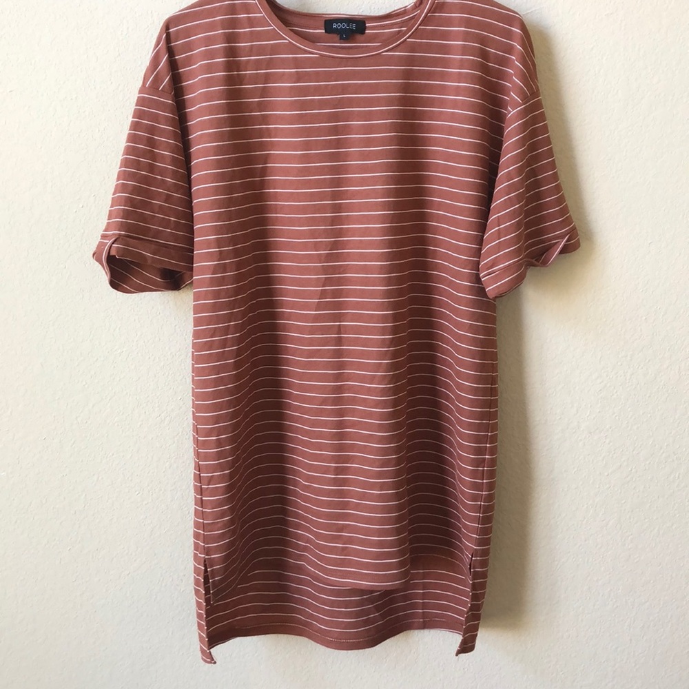 ROOLEE orange stripe shirt